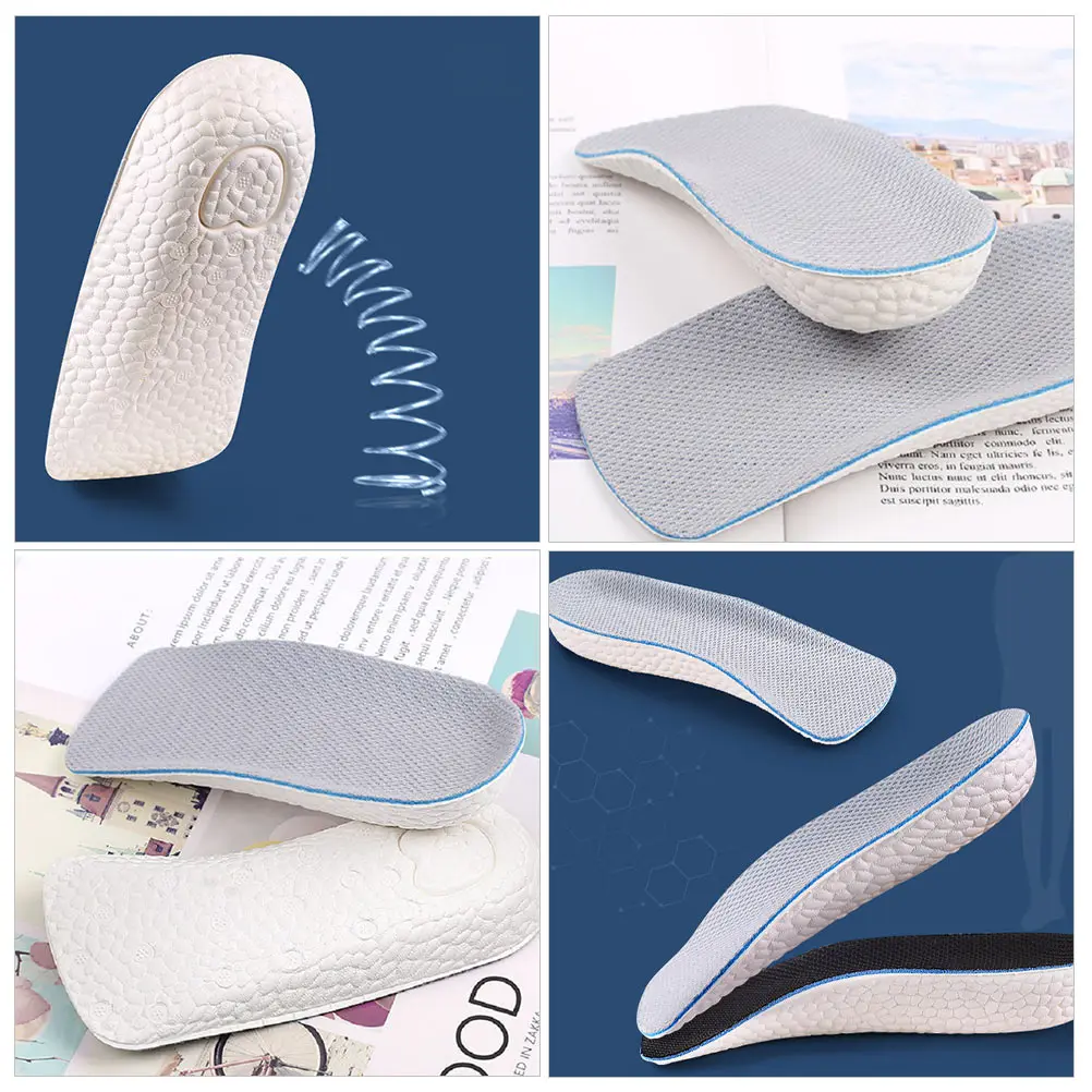 2 Pairs Height Increase Insole Breathable EVA Invisible Heel Lift Adjustable Reusable Shock Relief Foot Protection
2 Pairs Height Increase Insole Breathable EVA Invisible Heel Lift Adjustable Reusable Shock Relief Foot Protection