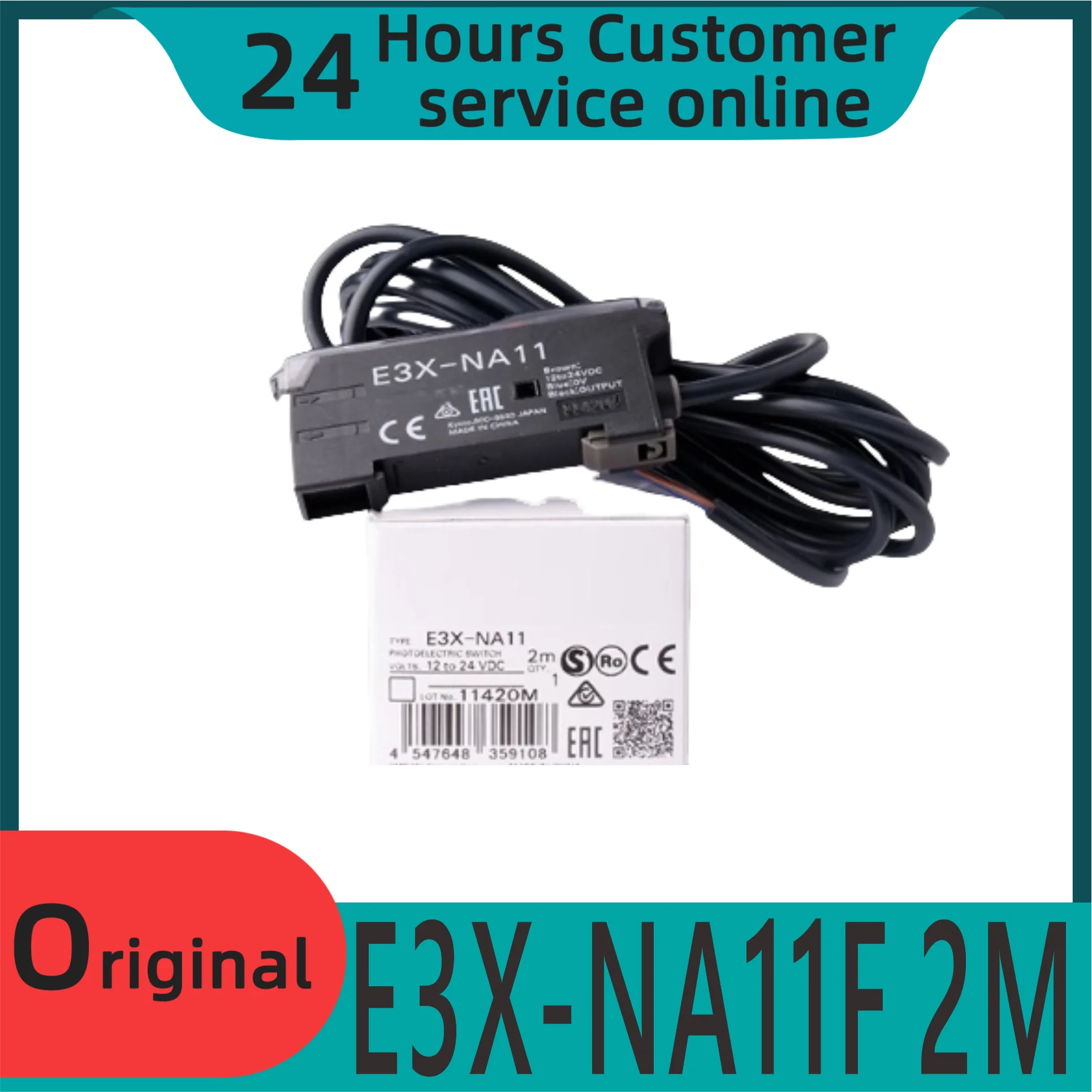 Brand New Original Fiber Optic Sensor E3x-na11f 2m E3x-na11v 2m E3x-na41v 2m E3nx-ca41 2m E3x-na41 E3x-zd41 E3nx-fa21
Brand New Original Fiber Optic Sensor E3x-na11f 2m E3x-na11v 2m E3x-na41v 2m E3nx-ca41 2m E3x-na41 E3x-zd41 E3nx-fa21