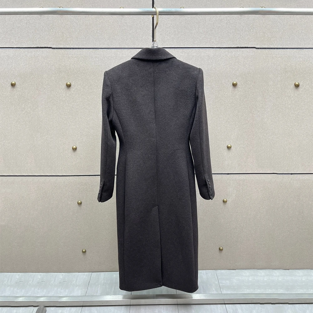 Женское твидовое пальто из смеси шерсти, длинное твидовое пальто с элегантным воротником и высокой талией, новинка зимы 202, стиль Y2K
Женское твидовое пальто из смеси шерсти, длинное твидовое пальто с элегантным воротником и высокой талией, новинка зимы 202, стиль Y2K