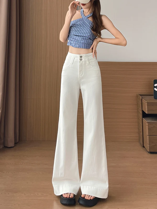 Summer Thin Wide Leg Denim Pants Women's Loose Drapey High Waist Non-Matching Floor-Length Pants Old Process
Summer Thin Wide Leg Denim Pants Women's Loose Drapey High Waist Non-Matching Floor-Length Pants Old Process