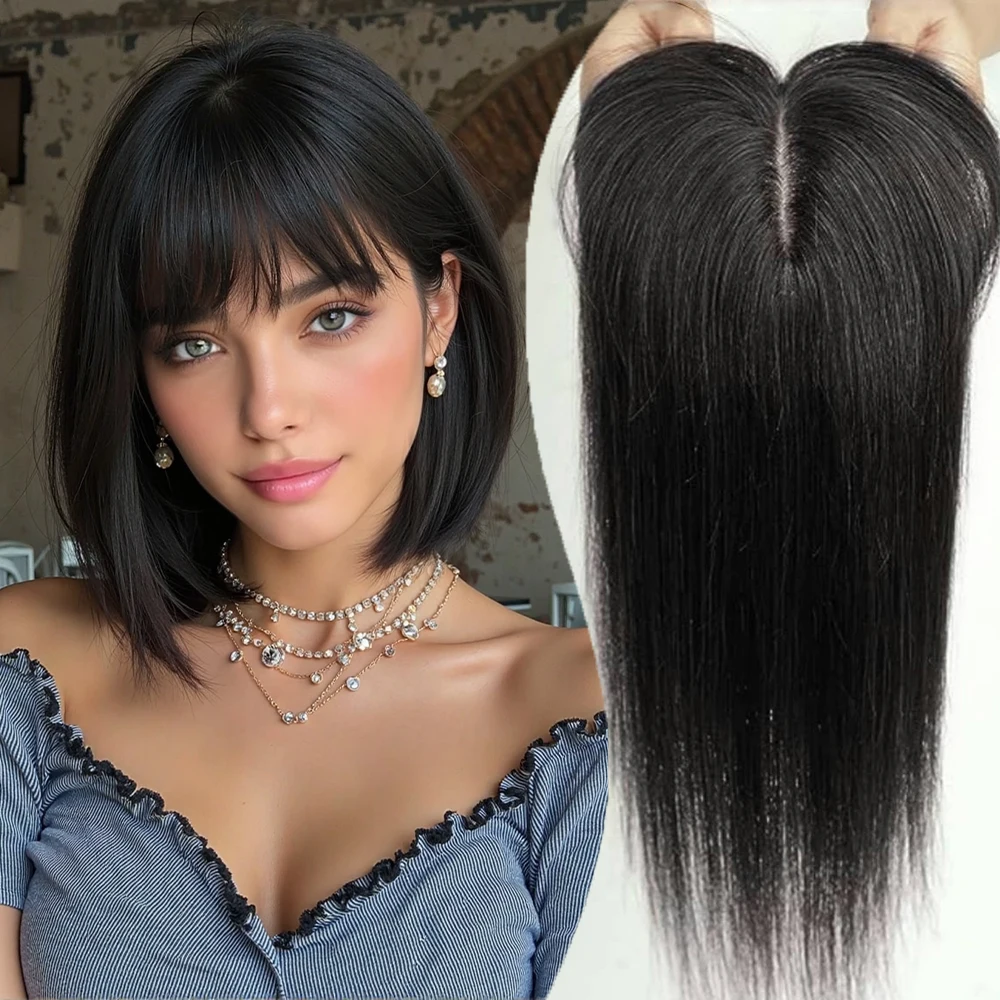 100% человеческие волосы Remy с челкой, черные заколки для волос, заколка на шелковой основе, верхние волосы для женщин с истонченными волосами
100% человеческие волосы Remy с челкой, черные заколки для волос, заколка на шелковой основе, верхние волосы для женщин с истонченными волосами