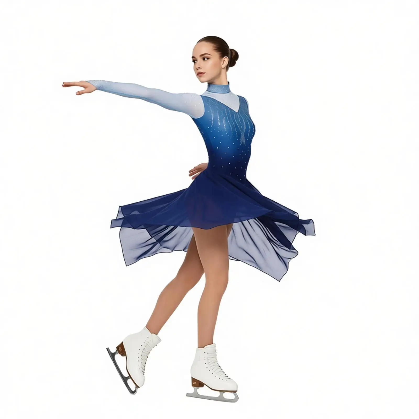 Women Rhinestones Gymnastics Leotards Figure Skating Ballet Dress Gradient Color Lyrical Contemporary Dance Performance Costume
Women Rhinestones Gymnastics Leotards Figure Skating Ballet Dress Gradient Color Lyrical Contemporary Dance Performance Costume