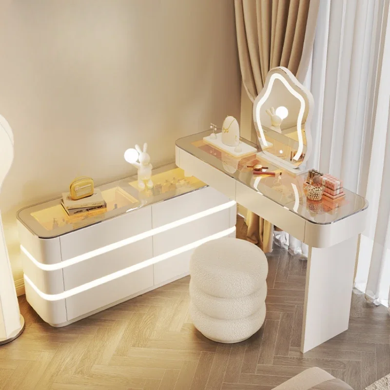 Large Modern White Vanity Table Wooden Aesthetic Luxury Organizer Dresser Bedroom Space Saving Schmink Tisch Home Furniture
Large Modern White Vanity Table Wooden Aesthetic Luxury Organizer Dresser Bedroom Space Saving Schmink Tisch Home Furniture