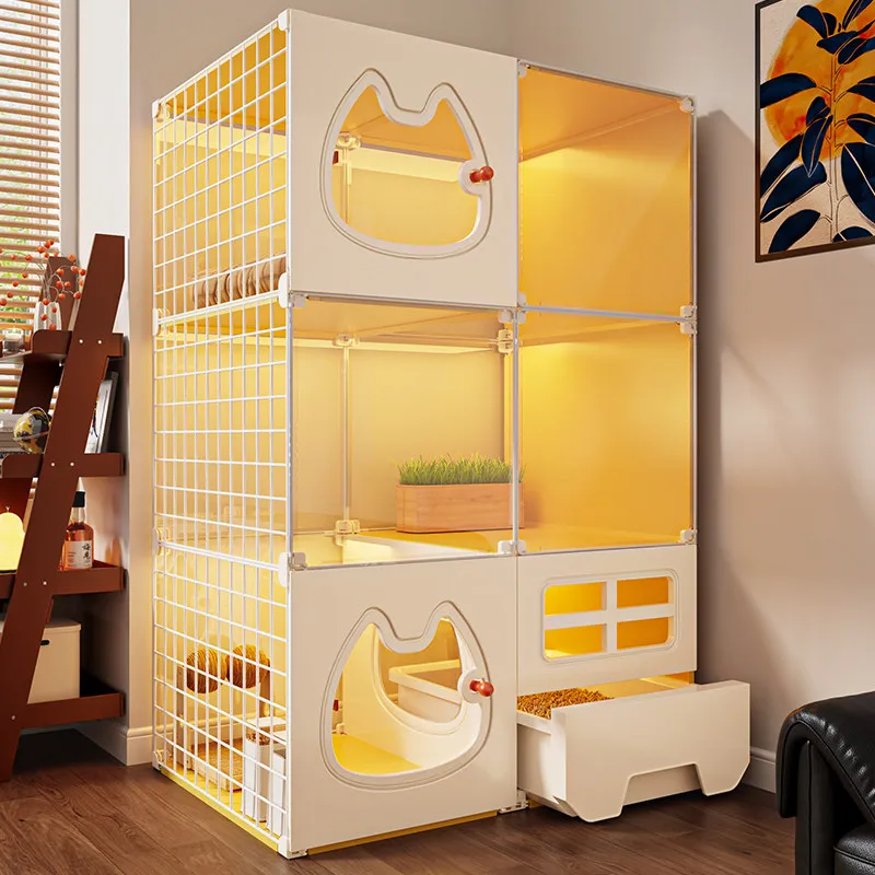 Home Full View Cat Enclosure Integrated Litter Box Design Spacious Indoor Cat Shelter Small Cat Living Cabinet
Home Full View Cat Enclosure Integrated Litter Box Design Spacious Indoor Cat Shelter Small Cat Living Cabinet