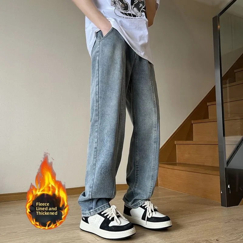 Новые осенние уличные синие американские мужские брюки большого размера с завязками, винтажные осенне-зимние джинсовые брюки длиной до пола, Трендовые брюки на подкладке...
Новые осенние уличные синие американские мужские брюки большого размера с завязками, винтажные осенне-зимние джинсовые брюки длиной до пола, Трендовые брюки на подкладке...