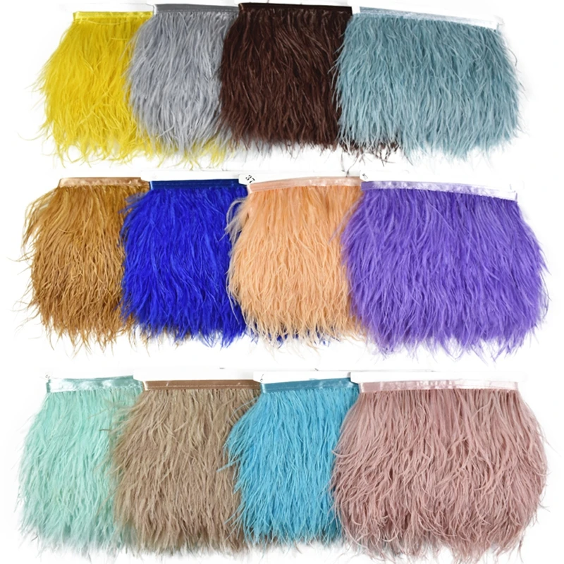1Meter Colored Ostrich Feathers on Tape Ribbon Trim Tassel Fringe Trims 8-10cm Sewing Costume Flecos White Wedding Dress Clothes
1Meter Colored Ostrich Feathers on Tape Ribbon Trim Tassel Fringe Trims 8-10cm Sewing Costume Flecos White Wedding Dress Clothes
