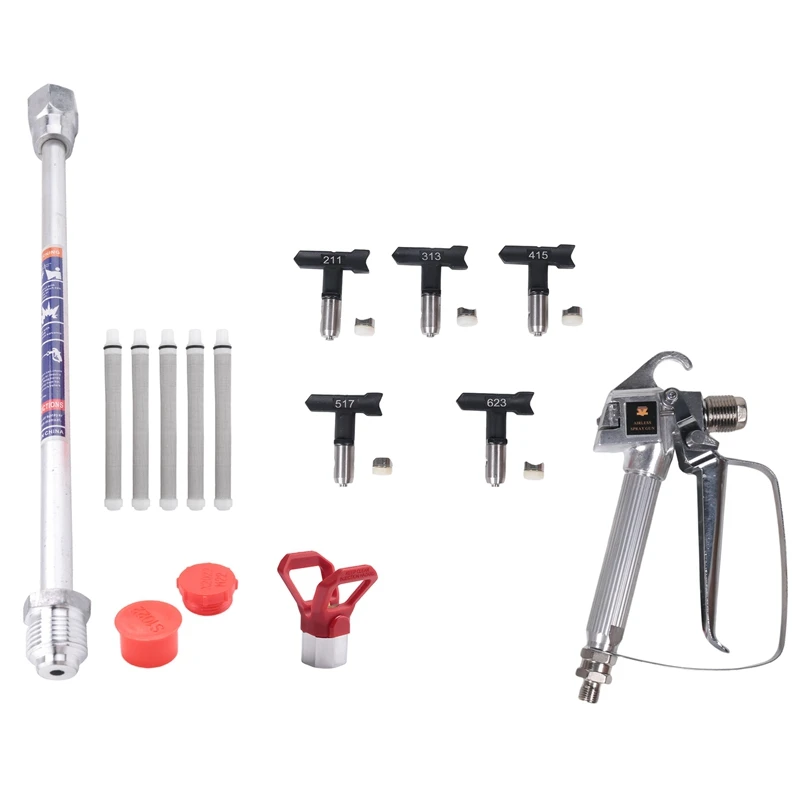 2025 New High Airless Paint Sprayer Tool With 5 Sprayer Nozzle Tips & 5 Sprayer Filters & Sprayer Painted Extension Pole
2025 New High Airless Paint Sprayer Tool With 5 Sprayer Nozzle Tips & 5 Sprayer Filters & Sprayer Painted Extension Pole