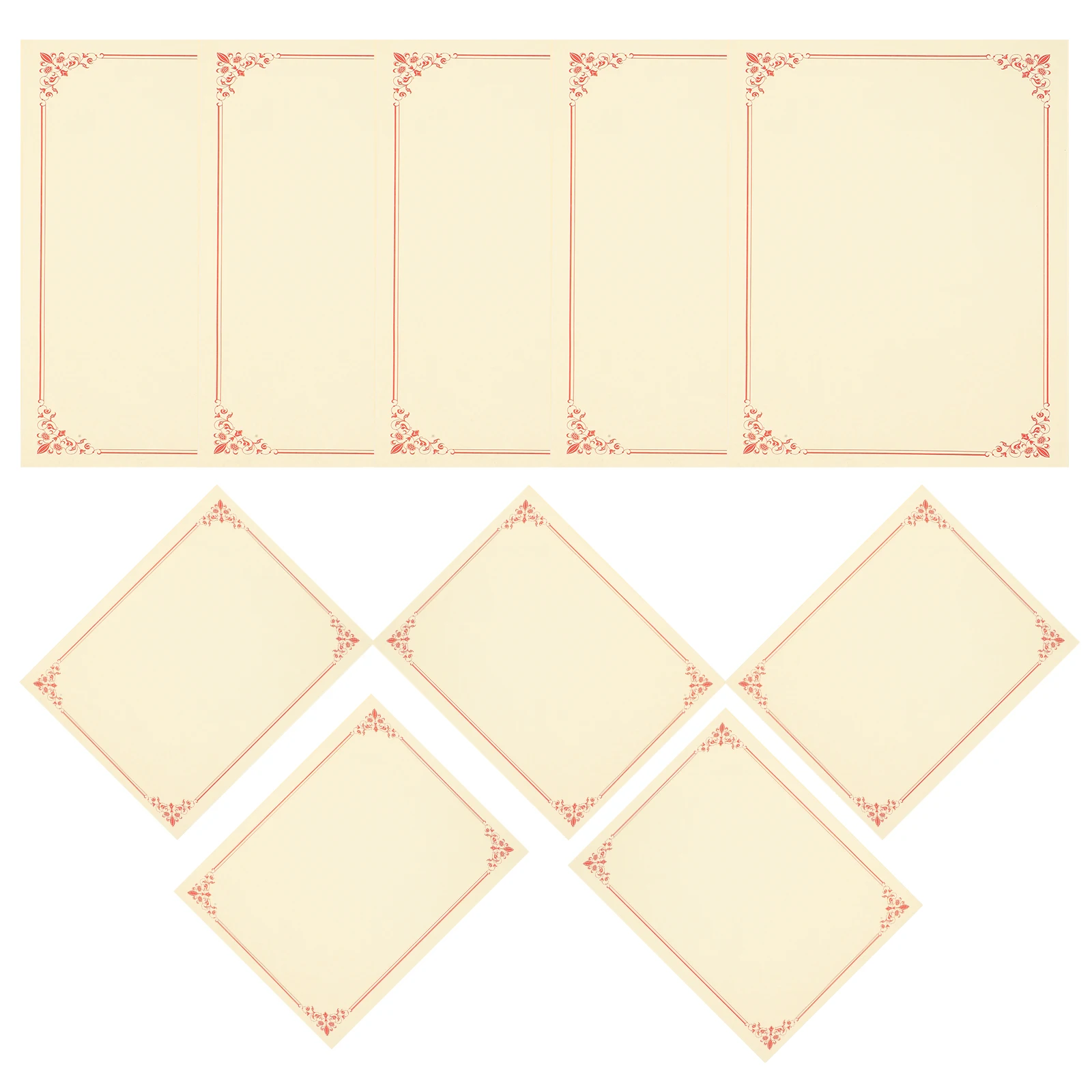 10pcs Blank Honor Certificate Paper For Printing Diploma Decorative Sheets Durable Printable Writable Blank Graduate Business
10pcs Blank Honor Certificate Paper For Printing Diploma Decorative Sheets Durable Printable Writable Blank Graduate Business
