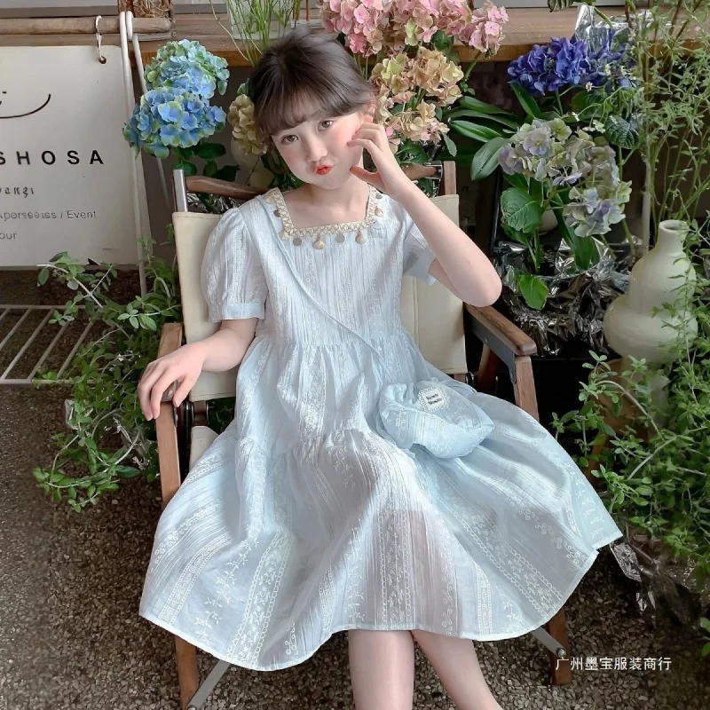 Girls' Summer Dress2026New stylish and fashionable princess dress for older children, girls' summer long dress
Girls' Summer Dress2026New stylish and fashionable princess dress for older children, girls' summer long dress