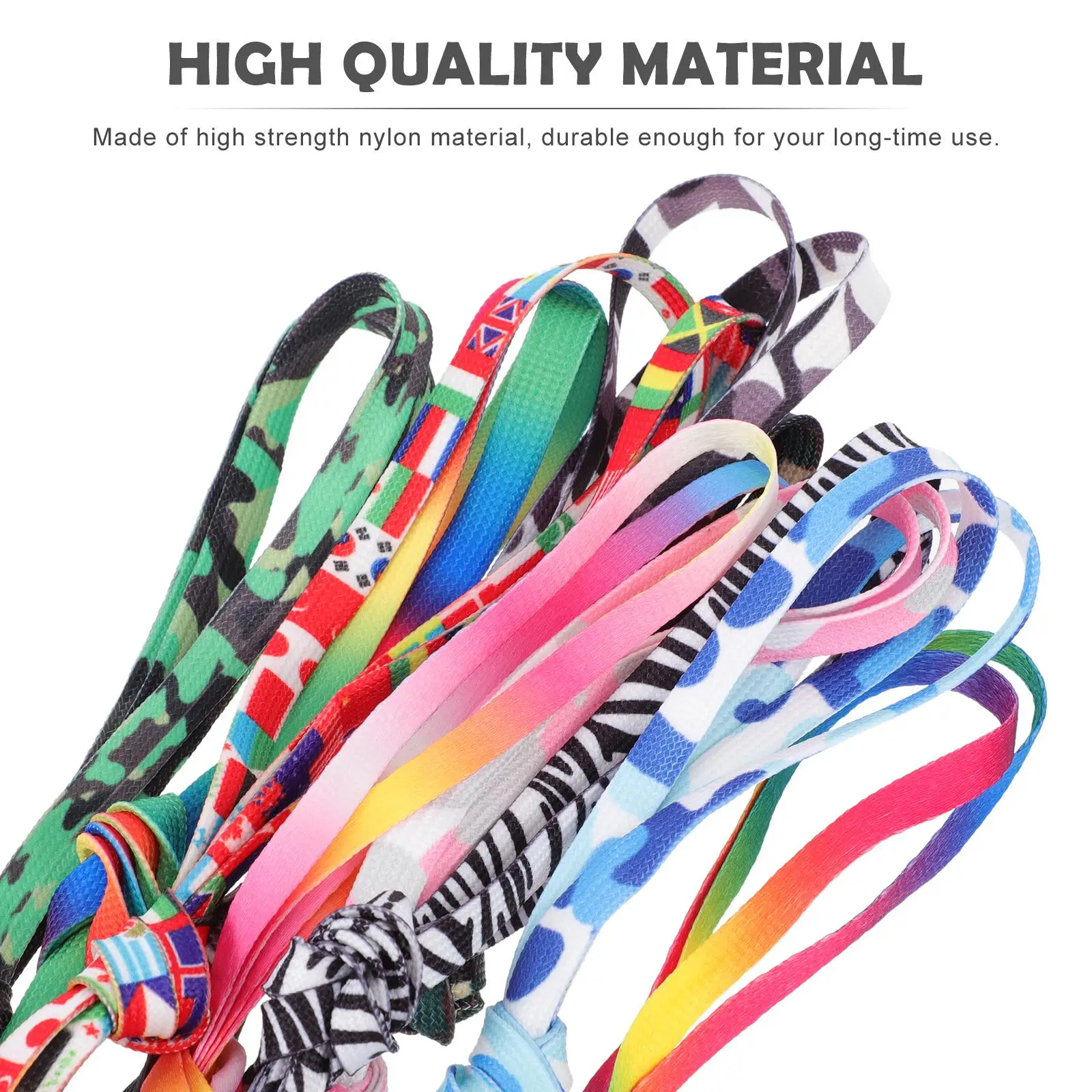 10 Pcs Nylon Shoelaces for Sneakers Kids Rainbow Mountaineering Fashionable Flat Printed Shoes Accessories Sneaker Laces
10 Pcs Nylon Shoelaces for Sneakers Kids Rainbow Mountaineering Fashionable Flat Printed Shoes Accessories Sneaker Laces