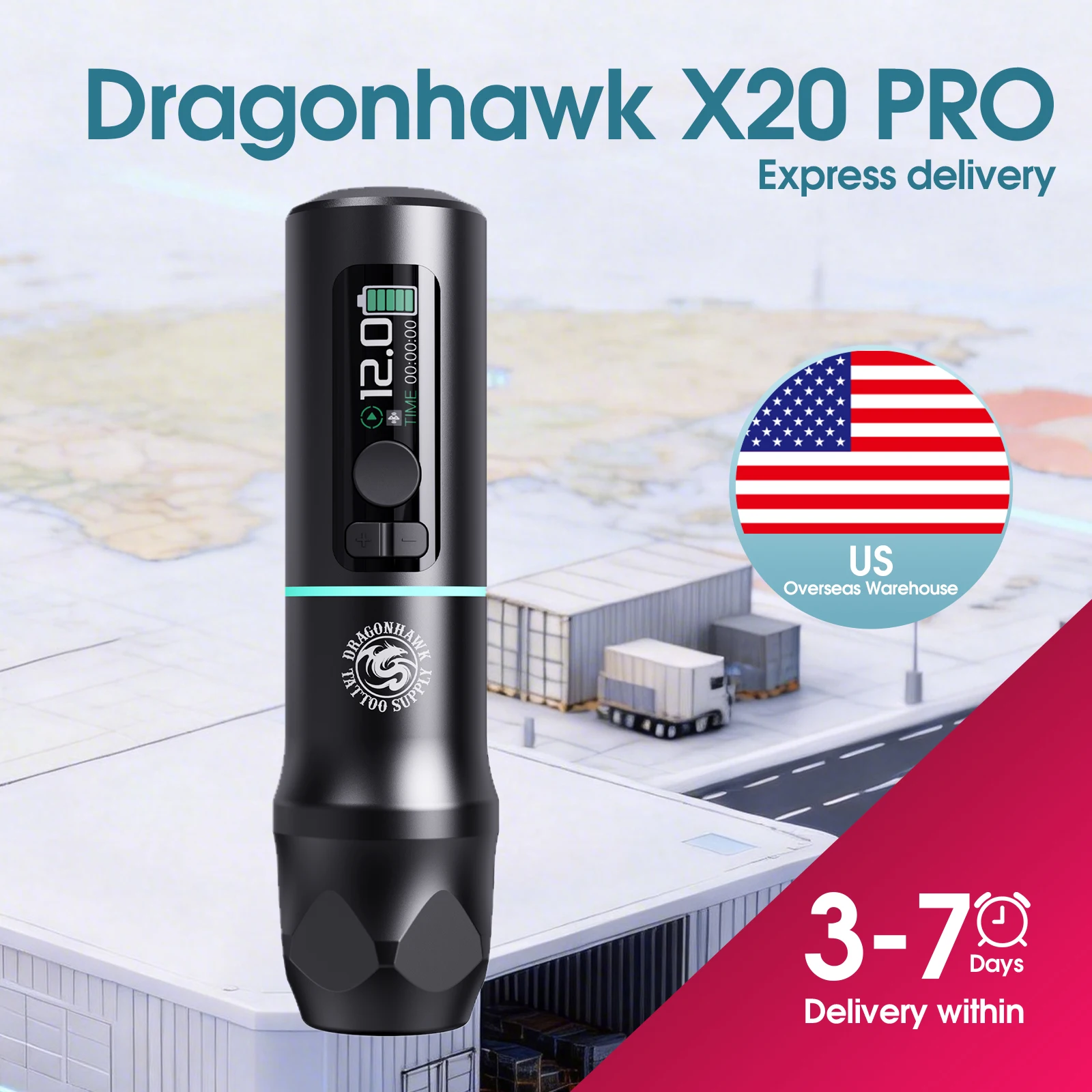 Dragonhawk X20 PRO Wireless Tattoo Machine Gun 3.5mm Stroke 2000mAh Battery Bluetooth Connection Makeup& Body Art Tattoo Supply
Dragonhawk X20 PRO Wireless Tattoo Machine Gun 3.5mm Stroke 2000mAh Battery Bluetooth Connection Makeup& Body Art Tattoo Supply
