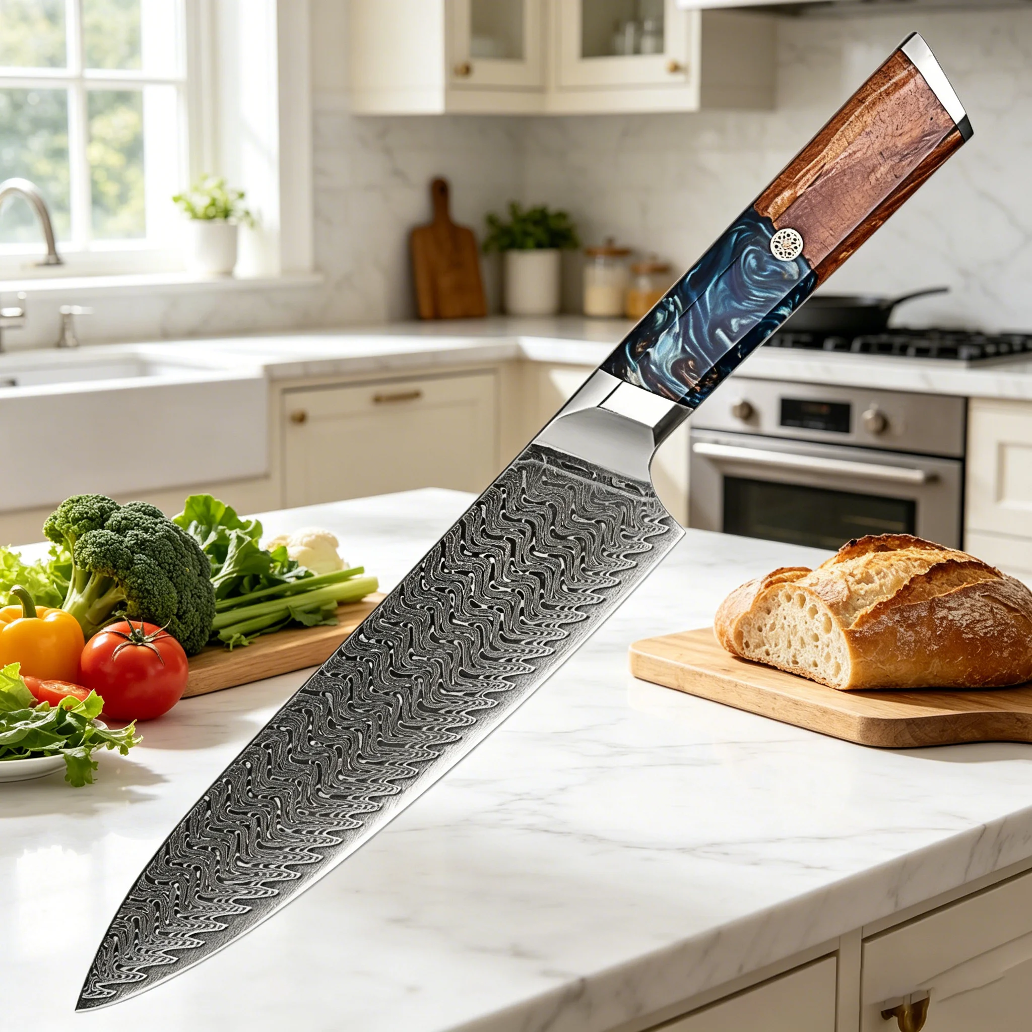 XITUO Damascus Chef Knife 8 Inch,Japanese Kitchen Knife with VG10 Steel Core,Sharp Professional Chef Knife,Kitchen Cooking Knife
XITUO Damascus Chef Knife 8 Inch,Japanese Kitchen Knife with VG10 Steel Core,Sharp Professional Chef Knife,Kitchen Cooking Knife