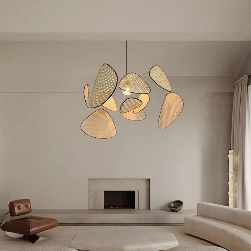Wabi Sabi Style Designer Chandelier Screen Rattan Chandelier for Dining Living Room Suspension House Decor Lamp Indoor Lighting
Wabi Sabi Style Designer Chandelier Screen Rattan Chandelier for Dining Living Room Suspension House Decor Lamp Indoor Lighting
