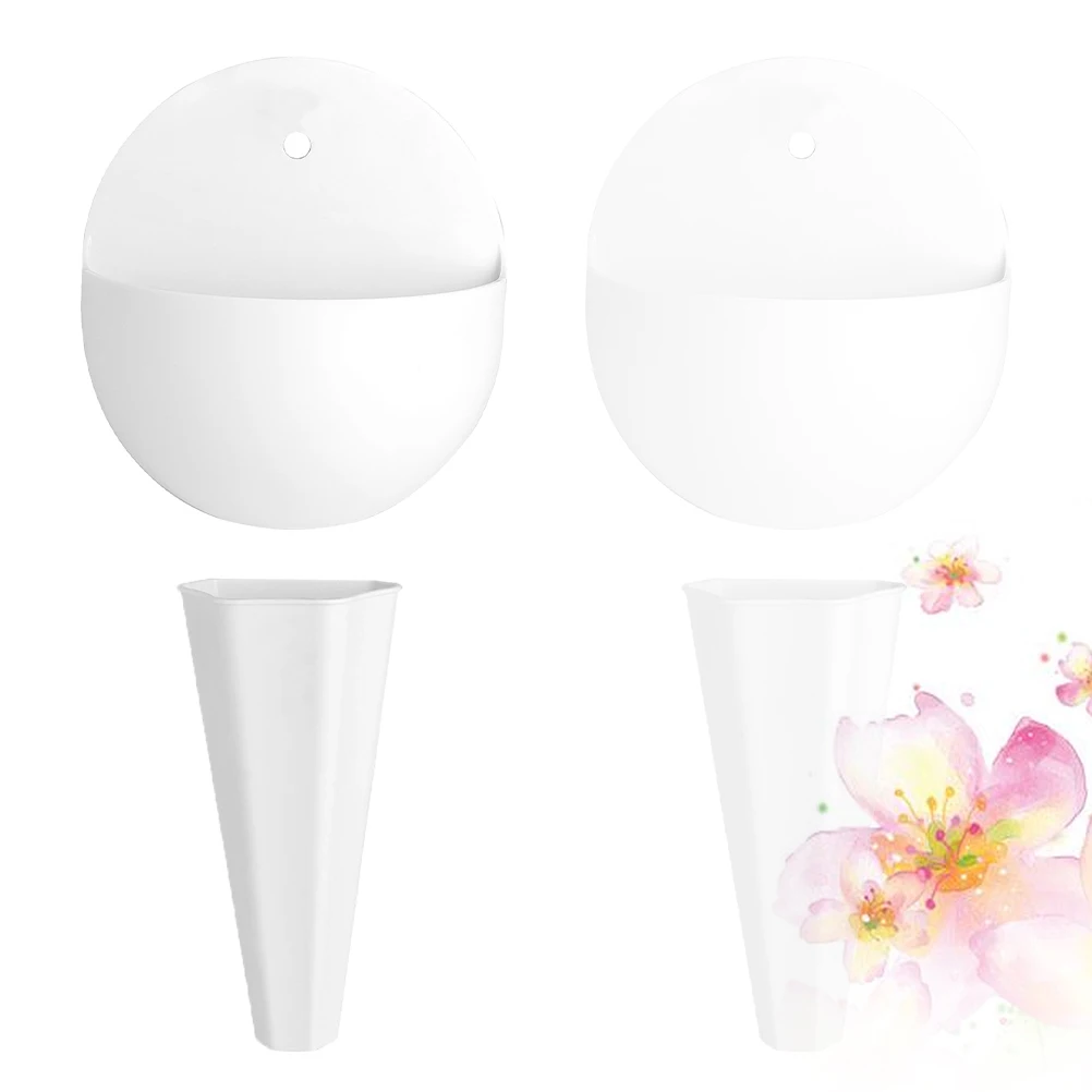 4pcs Wall mounted Vases Durable Premium Plastic Flowers Storage Bucket for Plants Decorative Hanging
4pcs Wall mounted Vases Durable Premium Plastic Flowers Storage Bucket for Plants Decorative Hanging