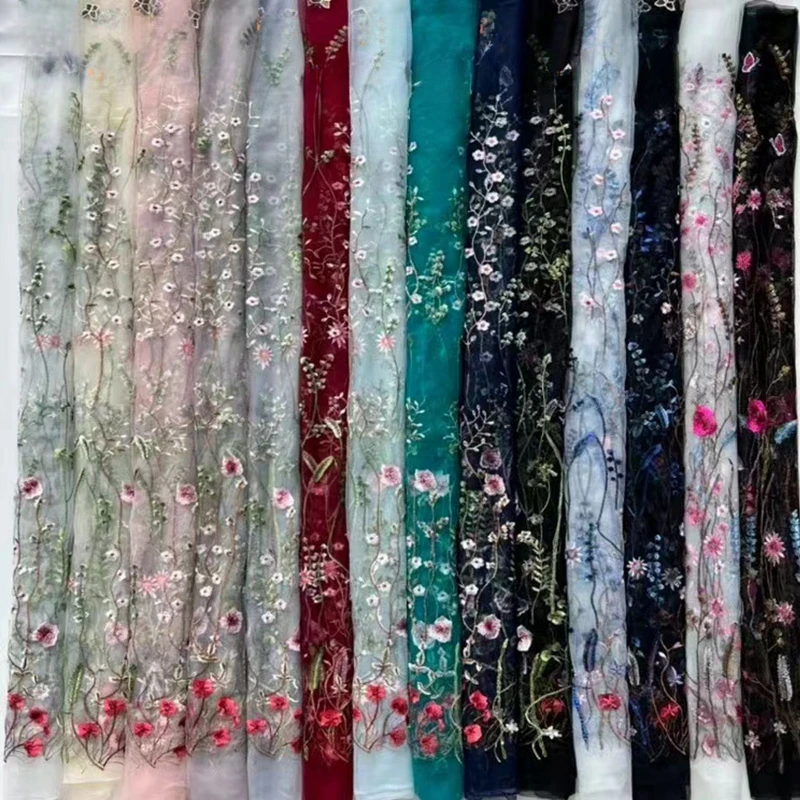 Water Grass Lace Fabric High Quality Embroidered Lace Multi-color Polyester Silk Screen Yarn Children's Clothing Dress Fabric
Water Grass Lace Fabric High Quality Embroidered Lace Multi-color Polyester Silk Screen Yarn Children's Clothing Dress Fabric