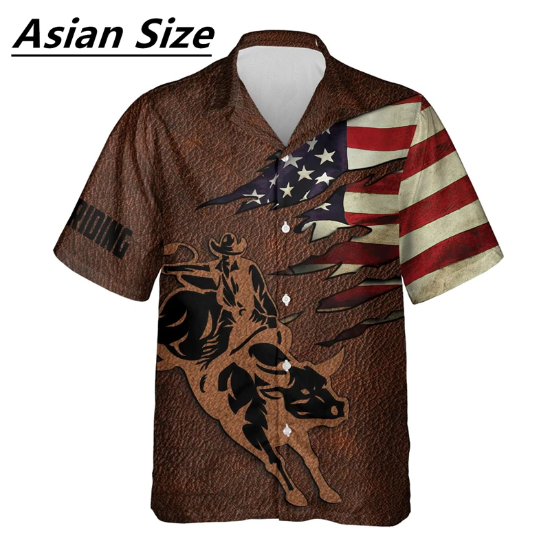 Vintage Bull Pattern Shirts For Men Fashion Summer Short Sleeve Lapel 3D Printed Hawaiian Shirt Casual Street Oversized Blouse
Vintage Bull Pattern Shirts For Men Fashion Summer Short Sleeve Lapel 3D Printed Hawaiian Shirt Casual Street Oversized Blouse