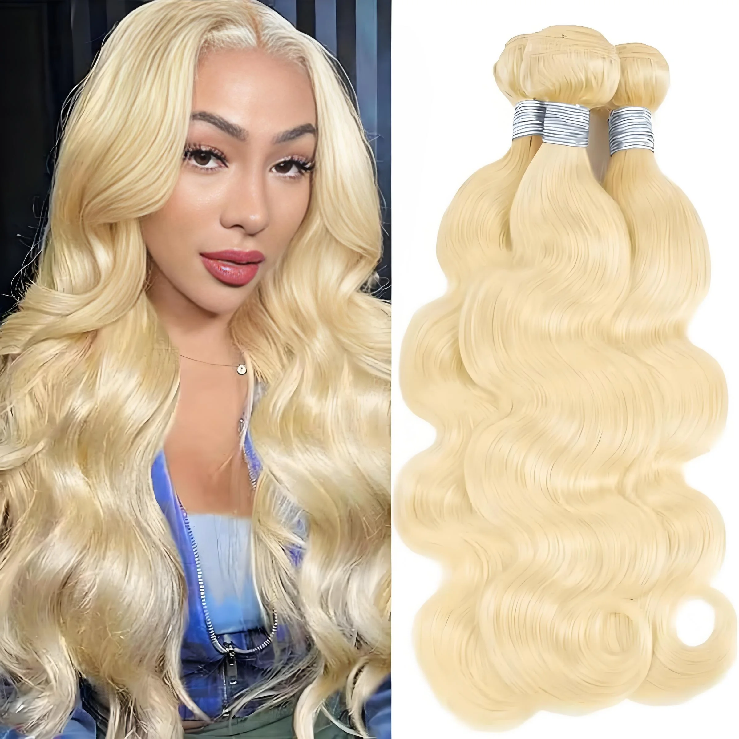 Блондинка # Наборы бразильских волос Body Wave цвета медовой блонд 613, 100% натуральные человеческие волосы, 1/3/4 шт.
Блондинка # Наборы бразильских волос Body Wave цвета медовой блонд 613, 100% натуральные человеческие волосы, 1/3/4 шт.