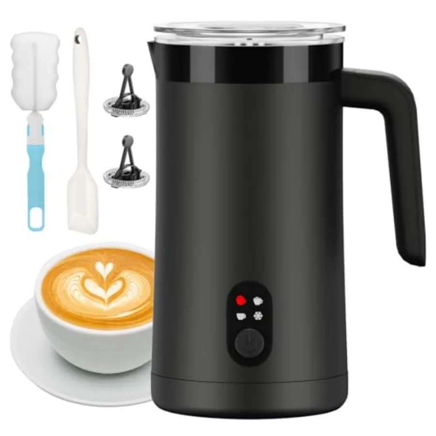 Milk Frother 4-in-1 Electric Milk Steamer and Frother 13.5oz/400ml Automatic Large Capacity Warm and Cold Foam Maker Milk Warme
Milk Frother 4-in-1 Electric Milk Steamer and Frother 13.5oz/400ml Automatic Large Capacity Warm and Cold Foam Maker Milk Warme