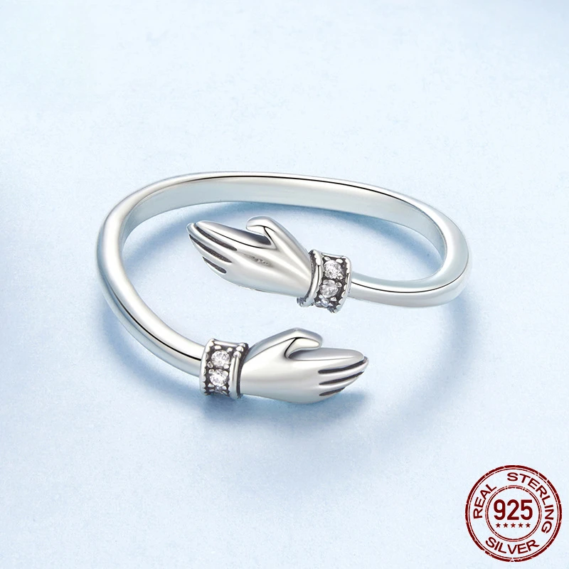 Mother's Day Hug Ring Hypoallergenic s925 Sterling Silver Fashion Ring Opening Adjustable Ornament Women With Certificate
Mother's Day Hug Ring Hypoallergenic s925 Sterling Silver Fashion Ring Opening Adjustable Ornament Women With Certificate