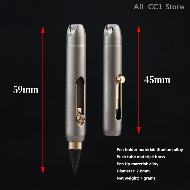 Eternity Pencil Portable Titanium Alloy Everlasting Pencil Desk Decor Pocket Pen For Writing Unique Keychain Pendant School
Eternity Pencil Portable Titanium Alloy Everlasting Pencil Desk Decor Pocket Pen For Writing Unique Keychain Pendant School