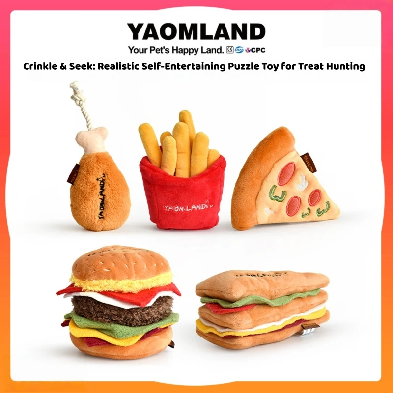 Dog Toys Plush Squeaky Hide Food Interactive For Small Medium Dogs Food Shaped Chicken Leg French Fries Pizza Hamburger Toy Set
Dog Toys Plush Squeaky Hide Food Interactive For Small Medium Dogs Food Shaped Chicken Leg French Fries Pizza Hamburger Toy Set