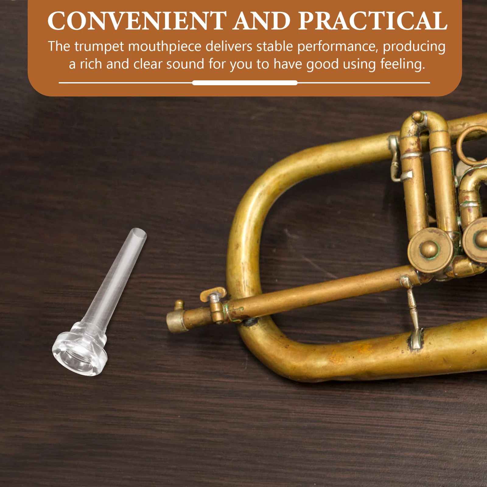 Lightweight Trumpet Mouthpiece Compact Size Easy to Install for Practice and Performance Instrument Replacement Mouthpiece
Lightweight Trumpet Mouthpiece Compact Size Easy to Install for Practice and Performance Instrument Replacement Mouthpiece