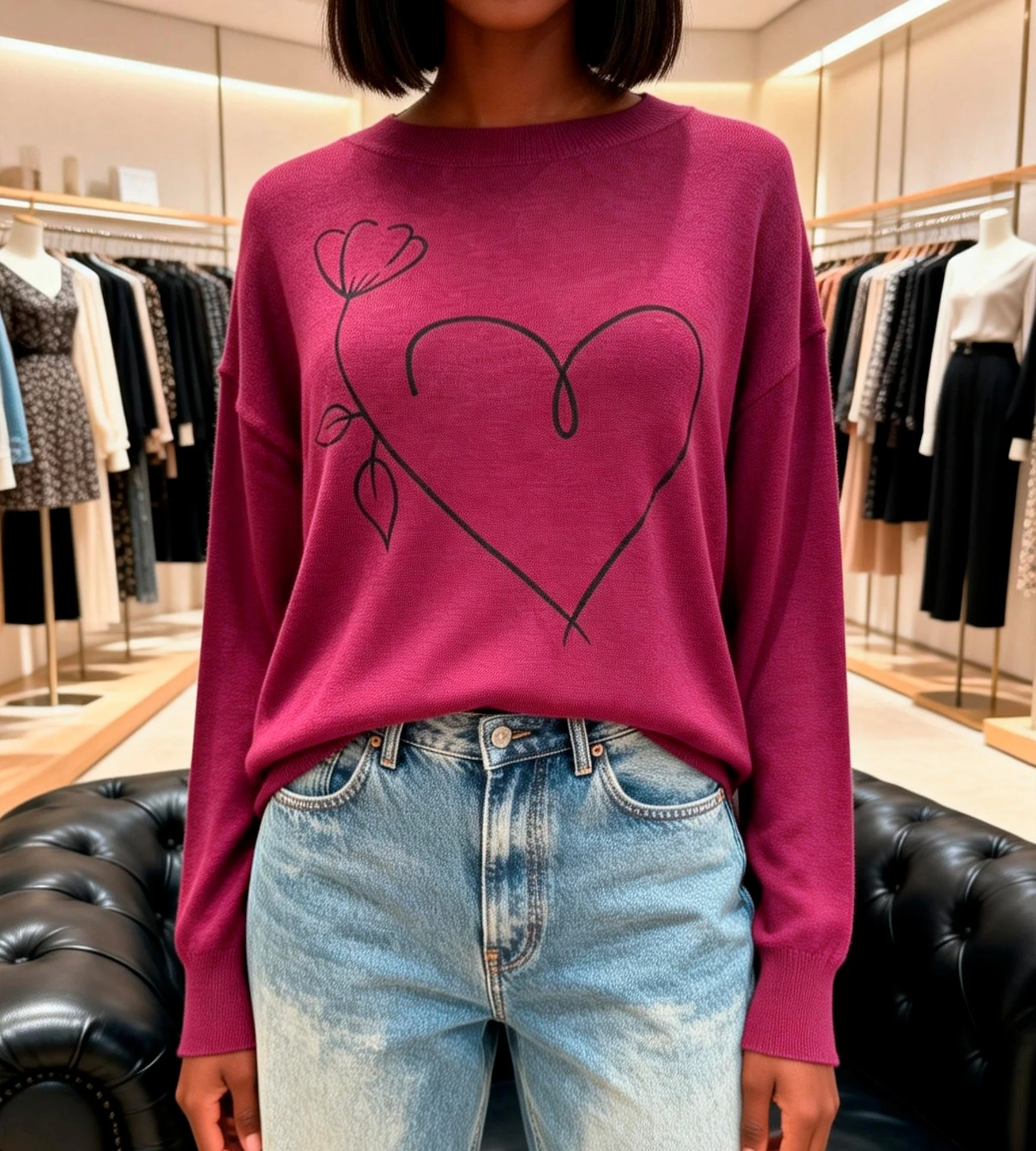 Plus Size Women Casual Heart Pattern Crew Neck Long Sleeve Knit Pullover, Spring Autumn Versatile Daily Wear
Plus Size Women Casual Heart Pattern Crew Neck Long Sleeve Knit Pullover, Spring Autumn Versatile Daily Wear