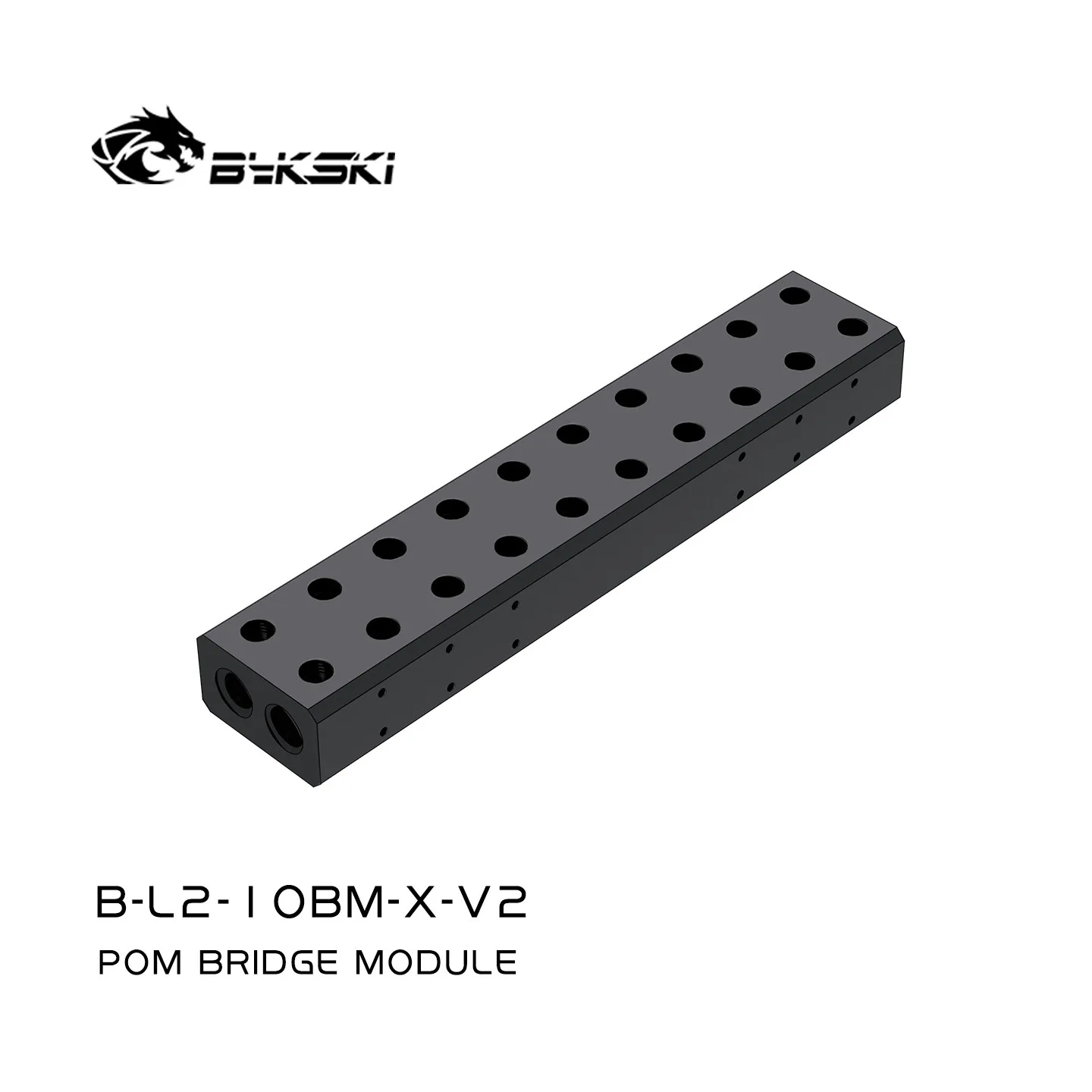 Bykski B-L2-8BM-X GPU Terminal Block for Multiple PC Graphics Card Water Cooler Parallel Bridge Module Adapter, POM Connector