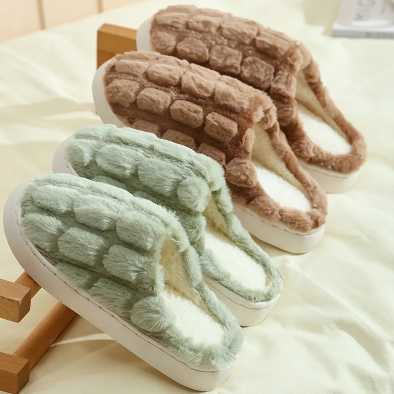 Cotton Slippers for Women 2025 Autumn and Winter New Indoor Home Anti-slip Thick-soled Couple Style Fluffy Warm Men's Slippers
Cotton Slippers for Women 2025 Autumn and Winter New Indoor Home Anti-slip Thick-soled Couple Style Fluffy Warm Men's Slippers