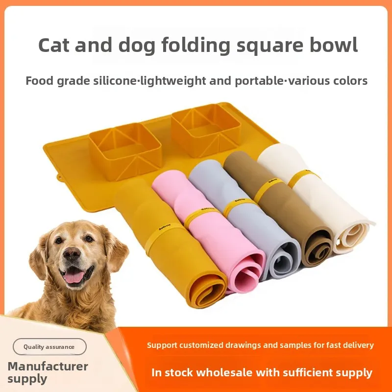 Square Silicone Collapsible Dog Bowl-Non-Slip Pet Food&Water Dish for Travel,Camping Home - 43 x 27.5cm (Easy Clean,Foldable)
Square Silicone Collapsible Dog Bowl-Non-Slip Pet Food&Water Dish for Travel,Camping Home - 43 x 27.5cm (Easy Clean,Foldable)