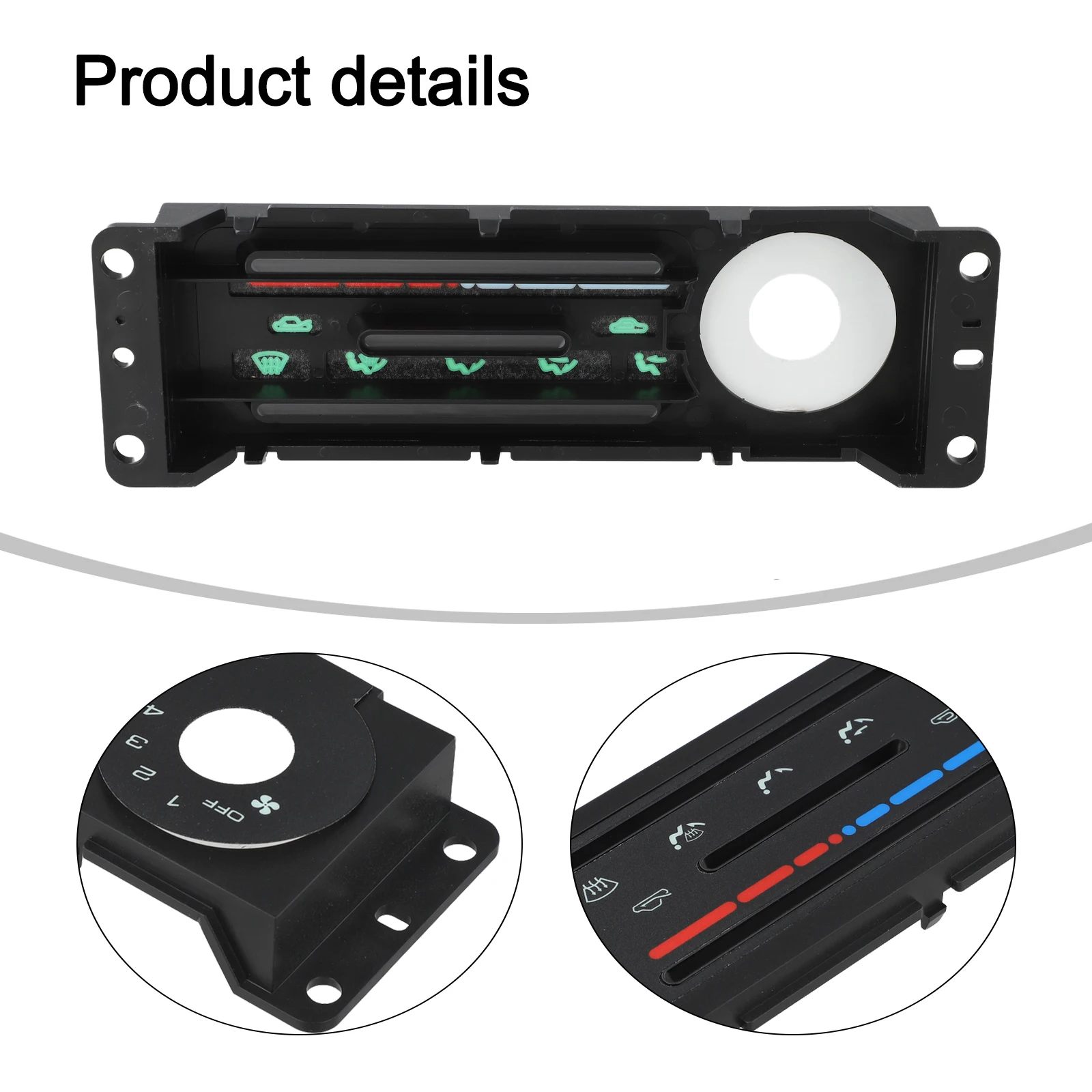 Automotive HVAC Control Panel Auto Ventilation System Air Conditioning Panel As Picture Shows HVAC Trim Easy Installation
Automotive HVAC Control Panel Auto Ventilation System Air Conditioning Panel As Picture Shows HVAC Trim Easy Installation