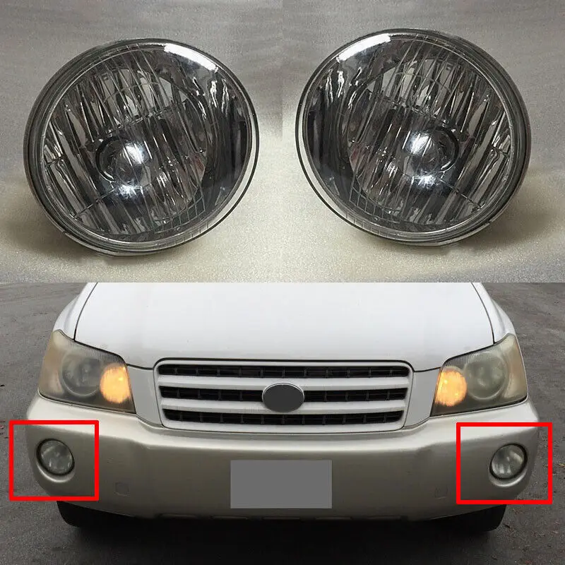 1 пара противотуманных фар переднего бампера, подходящих для Toyota Highlander/Kluger 20012002 2003
1 пара противотуманных фар переднего бампера, подходящих для Toyota Highlander/Kluger 20012002 2003