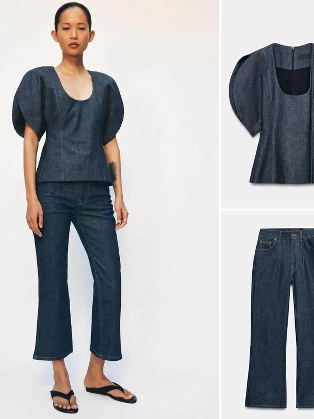 round Neck Bubble Short Sleeve Denim Shirt Ankle Length Micro Flare Jeans 2026 Summer Fashion Set Women's Work Uniform
round Neck Bubble Short Sleeve Denim Shirt Ankle Length Micro Flare Jeans 2026 Summer Fashion Set Women's Work Uniform