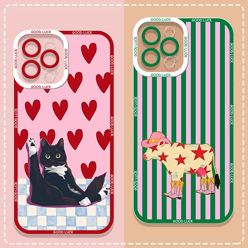 Cute Striped Animal Phone Case For iPhone 17 16 15 11 12 14 13 Pro Max Mini XS X 7 Plus 17E Shockproof Transparent Cover Fundas
Cute Striped Animal Phone Case For iPhone 17 16 15 11 12 14 13 Pro Max Mini XS X 7 Plus 17E Shockproof Transparent Cover Fundas