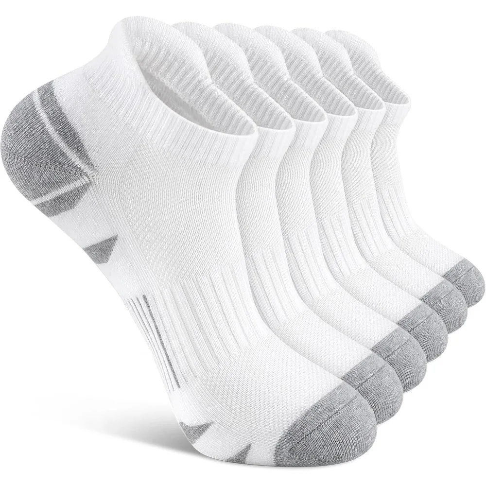 Low Cut Athletic Ankle Socks - Cushioned, Soft & Breathable, Anti-Blister Tab, 6 Pairs Men & Women
Low Cut Athletic Ankle Socks - Cushioned, Soft & Breathable, Anti-Blister Tab, 6 Pairs Men & Women