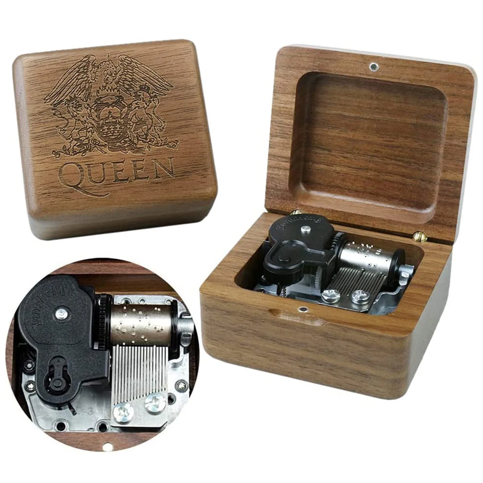 SOFTALK Queen-Bohemian Rhapsody Solid Wood walnut Theme Music Box Birthday, Christmas, Valentine's Day Gifts
SOFTALK Queen-Bohemian Rhapsody Solid Wood walnut Theme Music Box Birthday, Christmas, Valentine's Day Gifts