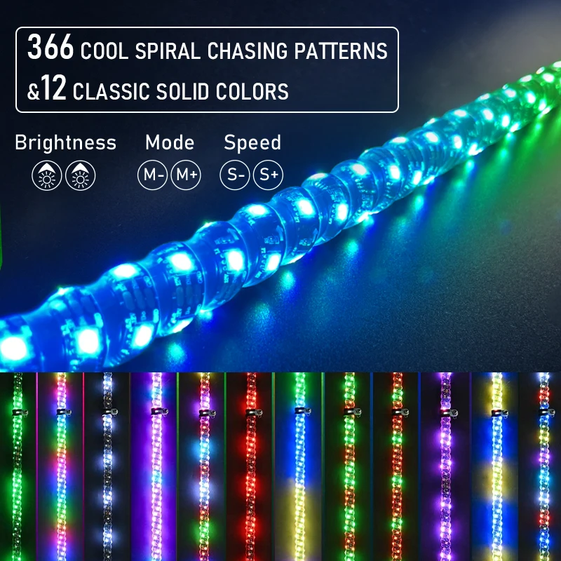 Светодиодные фонари 2/3/4 фута RGB водонепроницаемые с пружинным флагштоком декоративная лампа для внедорожных песчаных рельсов/багги ATV/UTV RZR грузовиков
Светодиодные фонари 2/3/4 фута RGB водонепроницаемые с пружинным флагштоком декоративная лампа для внедорожных песчаных рельсов/багги ATV/UTV RZR грузовиков