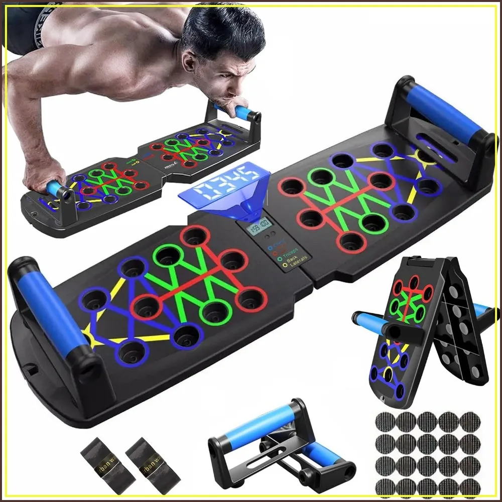 Smart Push Up Board with Counter, Foldable Home Workout Equipment, Non-Slip Handles for Chest, Shoulders, Back & Triceps
Smart Push Up Board with Counter, Foldable Home Workout Equipment, Non-Slip Handles for Chest, Shoulders, Back & Triceps