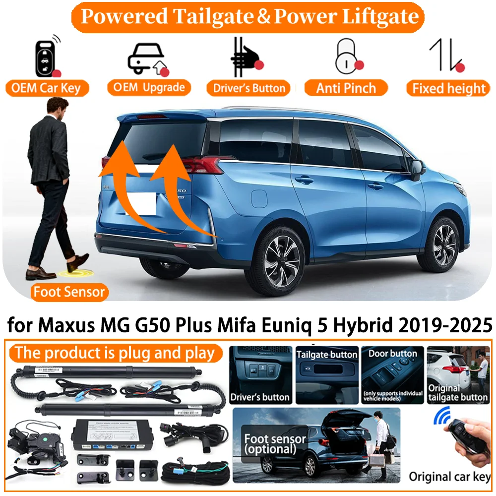 Car Powered Tailgate system for Maxus MG G50 Plus Mifa Euniq 5 Hybrid 2019-2025 Auto Electric Power Tailgate Tail Gate Lift kit
Car Powered Tailgate system for Maxus MG G50 Plus Mifa Euniq 5 Hybrid 2019-2025 Auto Electric Power Tailgate Tail Gate Lift kit