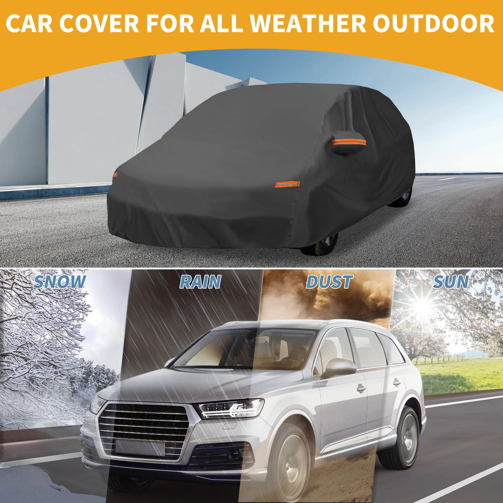 Uxcell Car Cover Waterproof All Weather W/ Reflective Strap for Ford Fiesta Sedan
Uxcell Car Cover Waterproof All Weather W/ Reflective Strap for Ford Fiesta Sedan