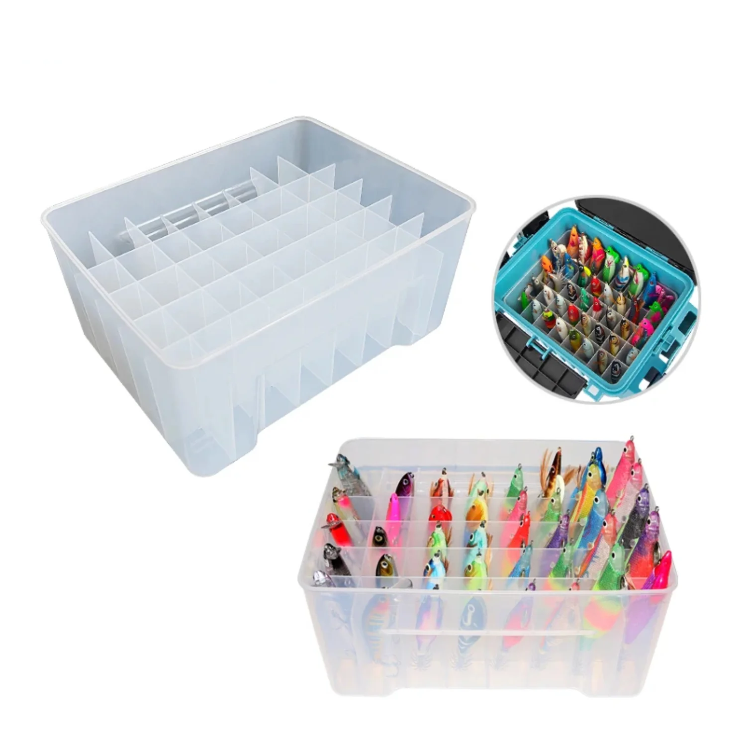Large Capacity 40 Grid Fishing Tackle Box Organizer Box Wood Shrimp Squid Bait Carp Fishing Accessories Tackle Box
Large Capacity 40 Grid Fishing Tackle Box Organizer Box Wood Shrimp Squid Bait Carp Fishing Accessories Tackle Box