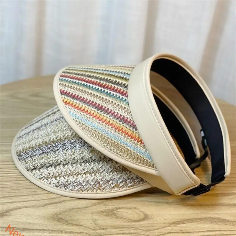 Sun Hat for Woman Outdoor Visor Hat Wide Brims Hot Day Spring Straw Weaving Hat Portable Sun Hat with Colorful Stripe LXAD
Sun Hat for Woman Outdoor Visor Hat Wide Brims Hot Day Spring Straw Weaving Hat Portable Sun Hat with Colorful Stripe LXAD