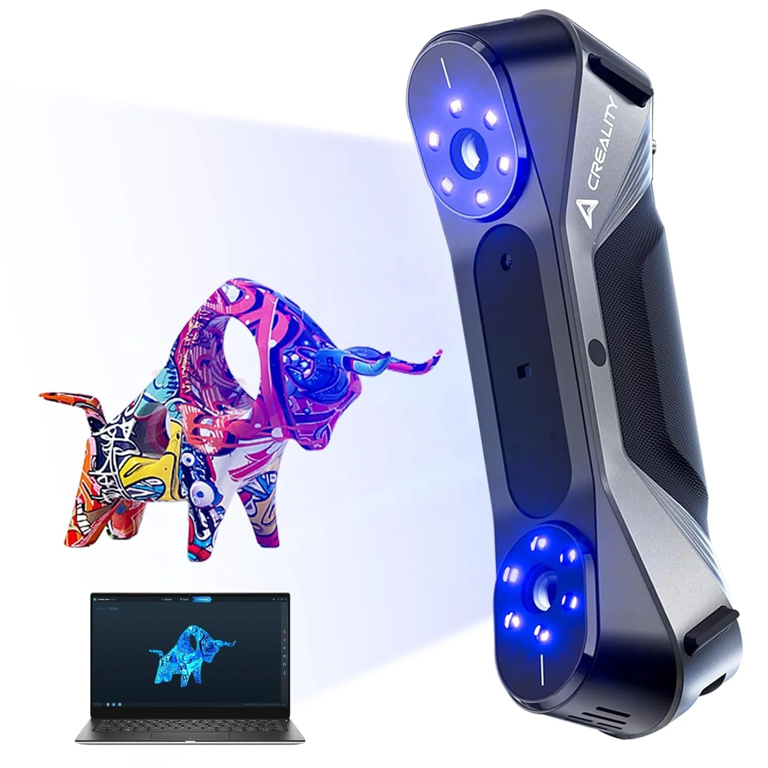 Original CR-Scan Raptor Handheld Industrial Blue Light Anti-Shake Tracking Up To 60FPS Scan Speed 3D Scanner
Original CR-Scan Raptor Handheld Industrial Blue Light Anti-Shake Tracking Up To 60FPS Scan Speed 3D Scanner