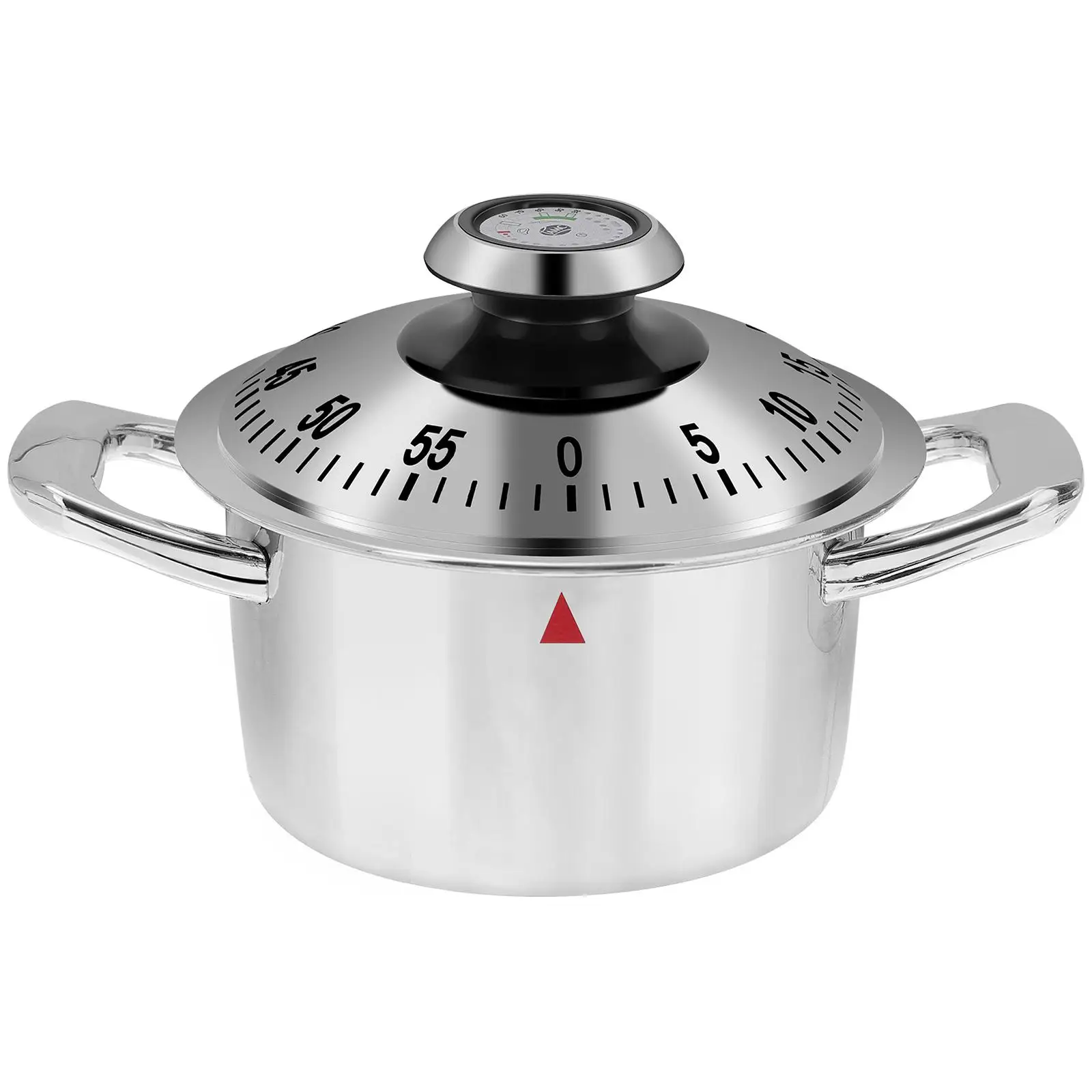 Mechanical Kitchen Timer Baking Tool Silver Pot Shape Reminder Creative Cooking Timer Child Play Control Easy Operation
Mechanical Kitchen Timer Baking Tool Silver Pot Shape Reminder Creative Cooking Timer Child Play Control Easy Operation