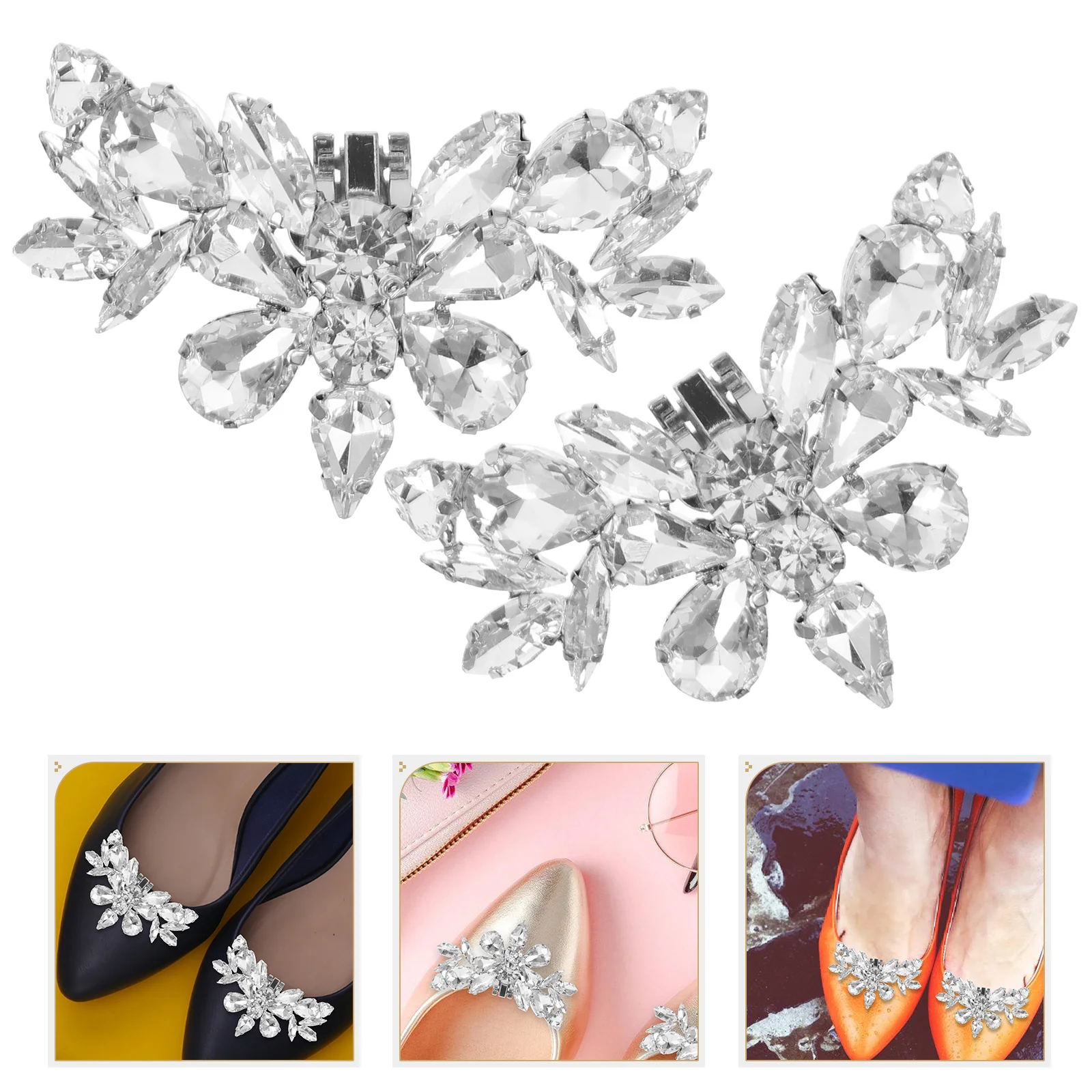 Rhinestone Shoe Buckle Accessories Decorative Clips for Heels Bridal Bling Wedding Party Prom Metal Embellishments
Rhinestone Shoe Buckle Accessories Decorative Clips for Heels Bridal Bling Wedding Party Prom Metal Embellishments