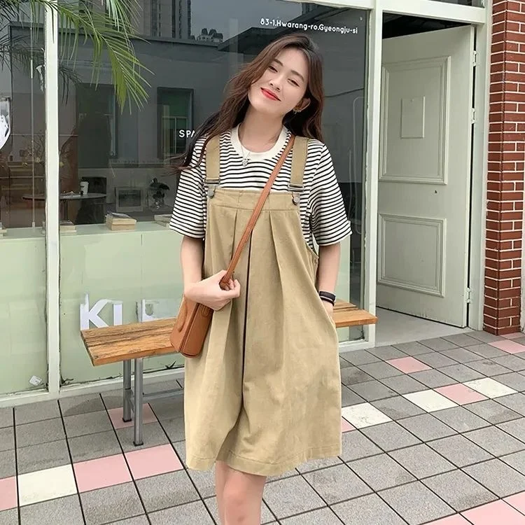 plus Size 300 Pounds Women's Dress Set with Straps Loose Short Sleeve Stripe Two Piece Set Summer Fashion Casual Wear
plus Size 300 Pounds Women's Dress Set with Straps Loose Short Sleeve Stripe Two Piece Set Summer Fashion Casual Wear