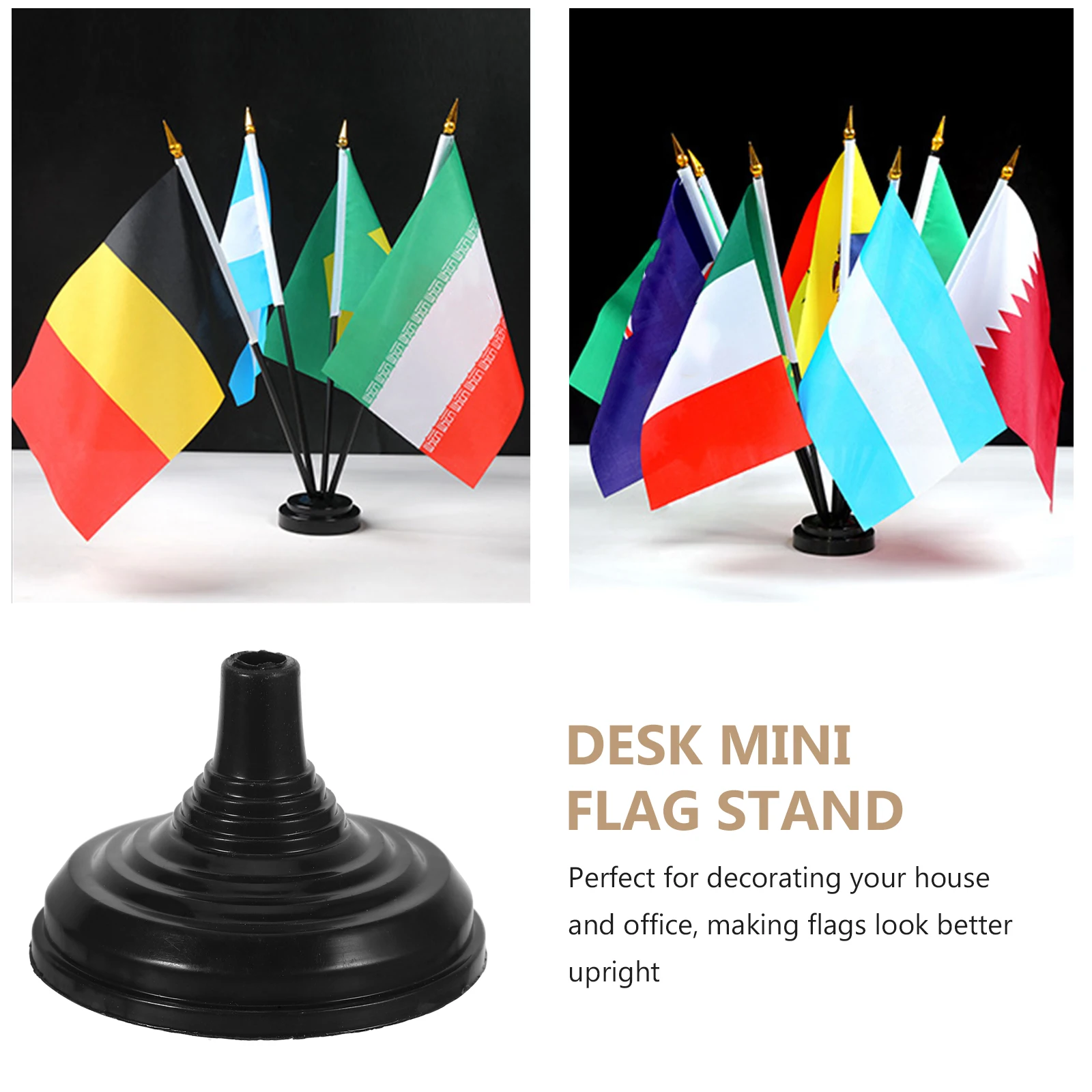 24Pcs Compact Circular Flag Base Mini Flag Stand Office Desk Decorations Table Flag Holders For Parties
24Pcs Compact Circular Flag Base Mini Flag Stand Office Desk Decorations Table Flag Holders For Parties