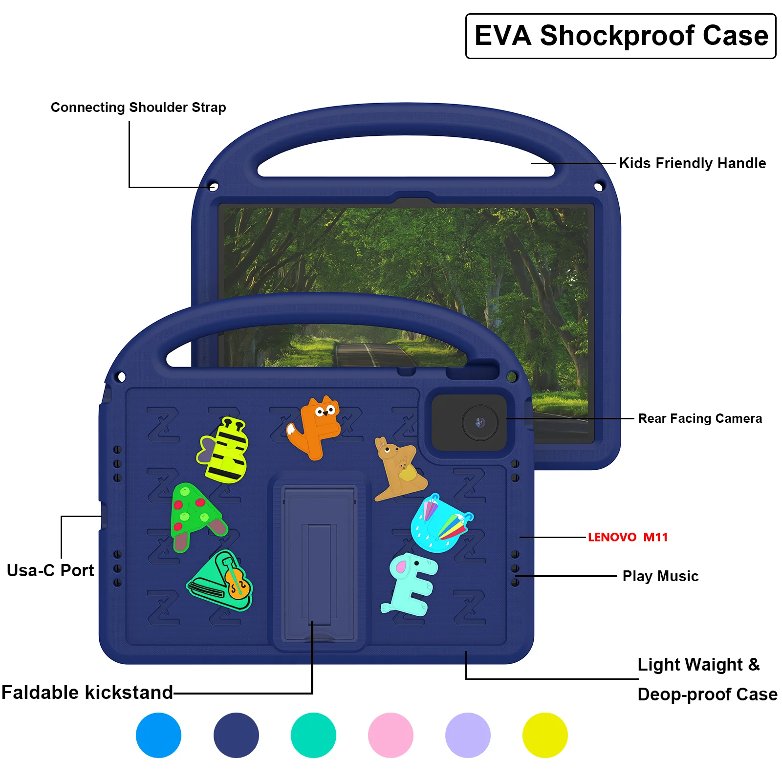 EVA Stand Case Universal For Lenovo Idea Tab K11 Gen2 M11 Xiaoxin Pad 11 2025 2024 TB335FC 336FU ZU 331FC 330FU KU XU Cute Cover
EVA Stand Case Universal For Lenovo Idea Tab K11 Gen2 M11 Xiaoxin Pad 11 2025 2024 TB335FC 336FU ZU 331FC 330FU KU XU Cute Cover