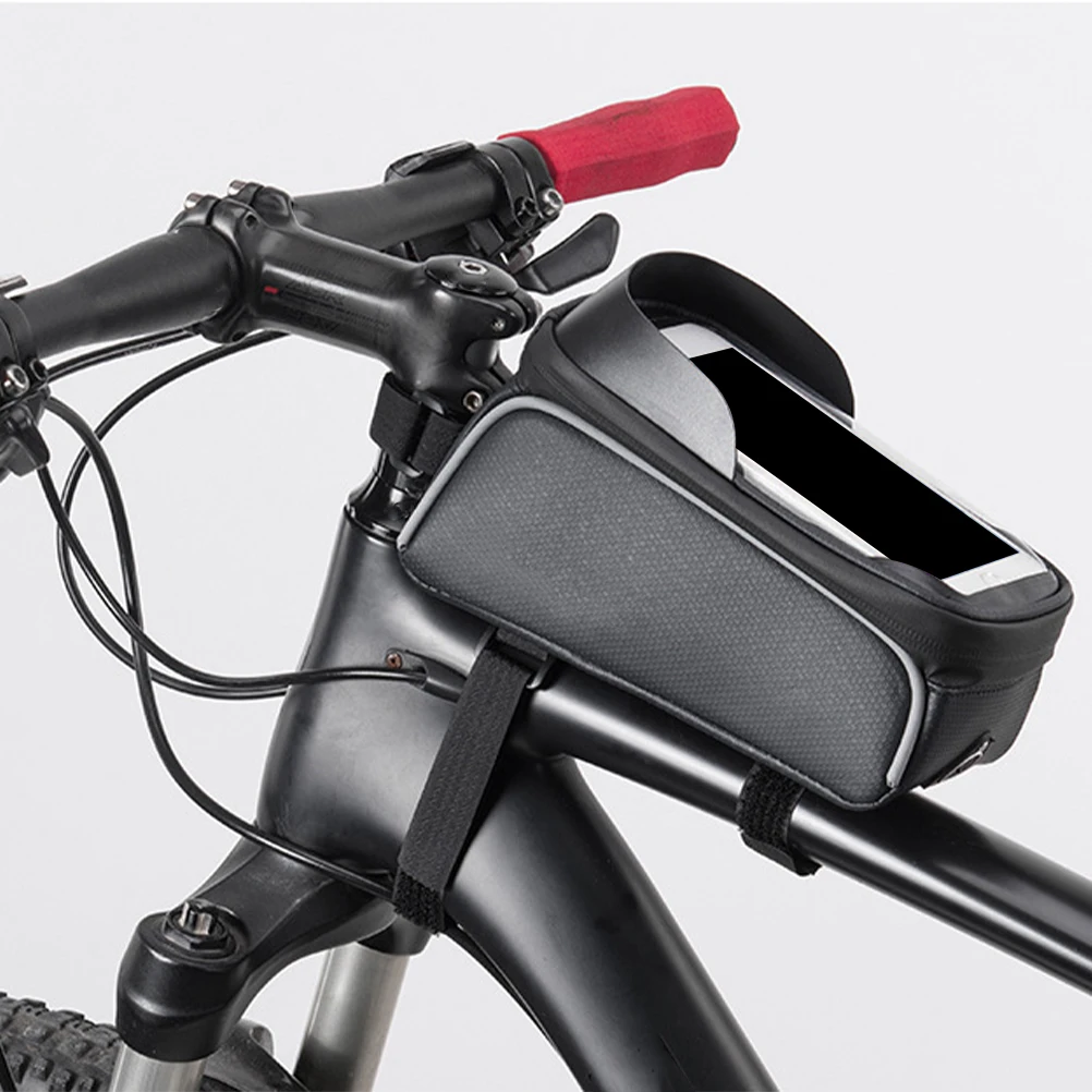 1pc Waterproof Bike Bag For Front Handlebar With Transparent Phone Holder Universal Storage Bag For Cycling Gps 
1pc Waterproof Bike Bag For Front Handlebar With Transparent Phone Holder Universal Storage Bag For Cycling Gps