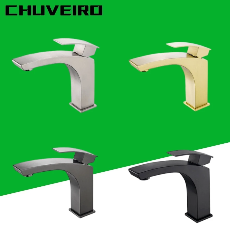 Bathroom Basin Faucet 304 Stainless Steel Hot and Cold Water Mixer Tap Brushed Gold Black Grey Single Handle Lavatory Basin Taps
Bathroom Basin Faucet 304 Stainless Steel Hot and Cold Water Mixer Tap Brushed Gold Black Grey Single Handle Lavatory Basin Taps
